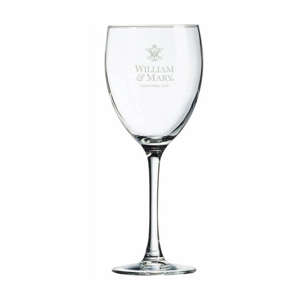 William & Mary Stemless Wine Glasses - Set of 4 Made in the USA